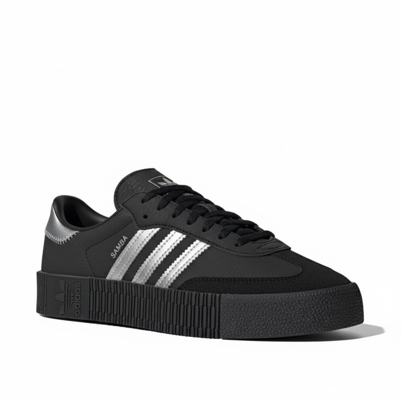 Adidas Sambarose Platform Sneakers Black Silver