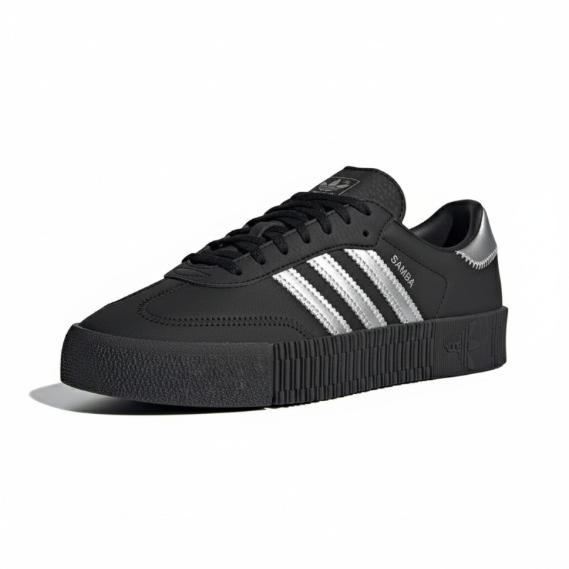 Adidas Sambarose Platform Sneakers Black Silver