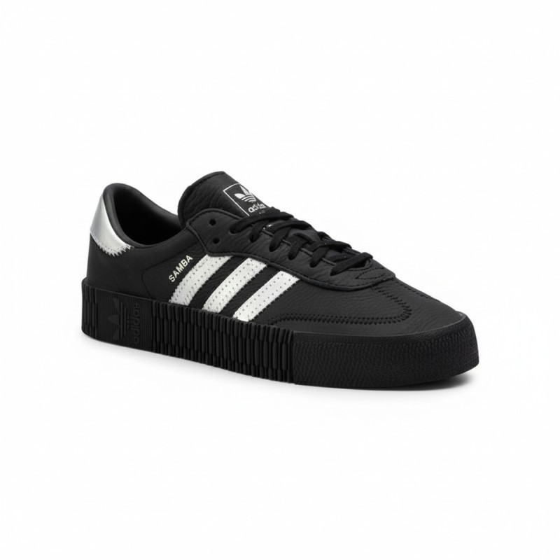 Adidas Sambarose Platform Sneakers Black Silver