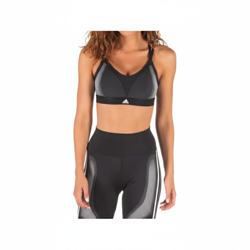 Adidas Mesh Panel Sports Bra Black