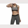 Adidas Logo Print Racerback Sports Bra Black