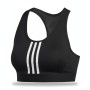 Adidas Three Stripes Sports Bra Black