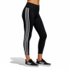 Adidas Side Stripe Athletic Leggings Black White