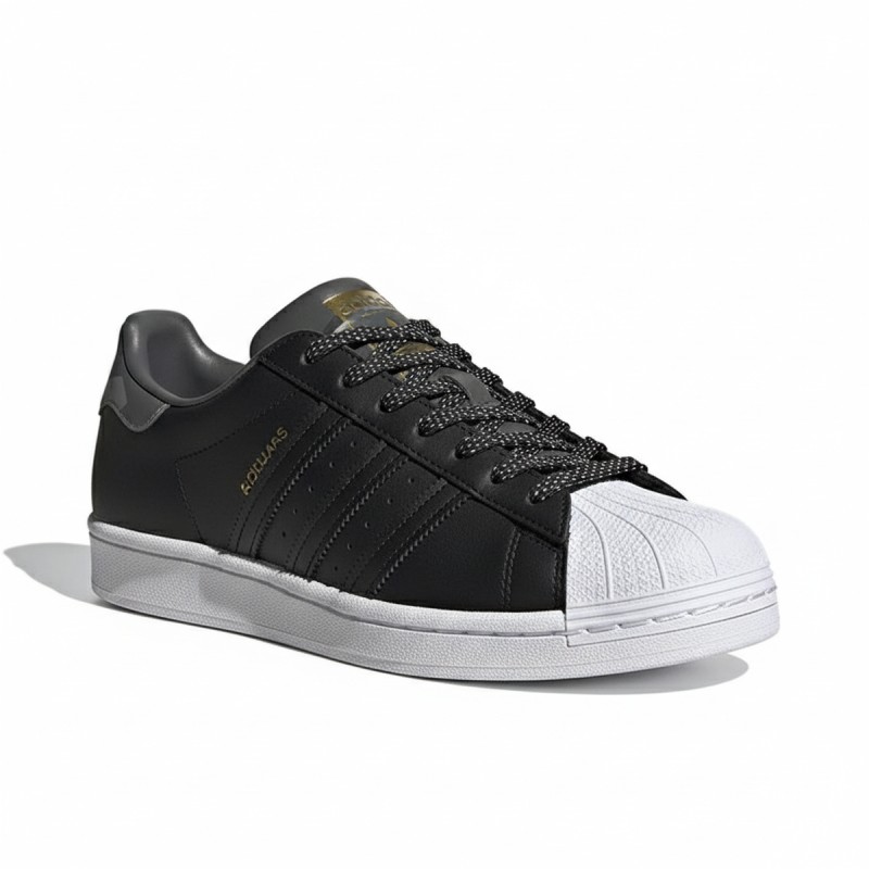 Adidas Superstar Black Shell Toe Sneakers