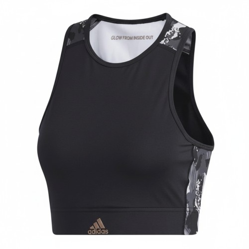 Adidas Urban Print Sports Bra Black
