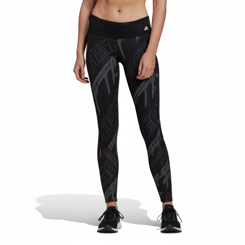 Adidas Own The Run Geometric Leggings Black