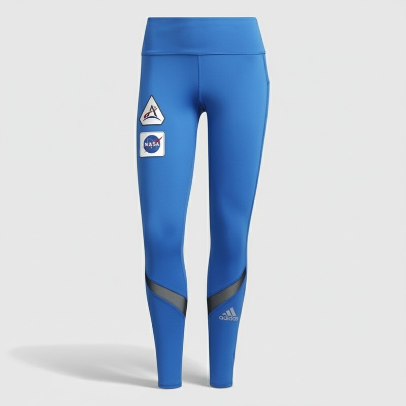 Adidas Space Patch Performance Leggings Blue