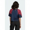 Adidas Colorblock Crop T-Shirt Navy