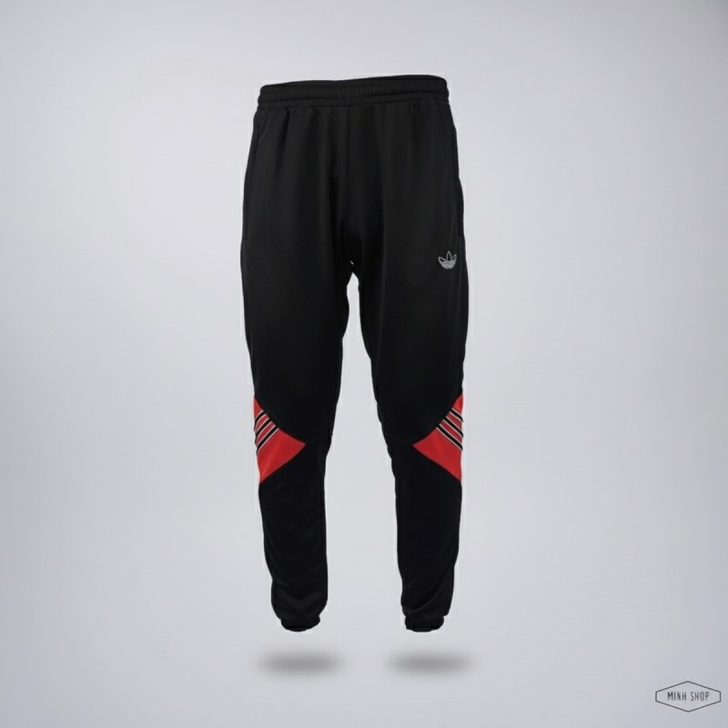 Adidas SPRT Track Pants Black Red