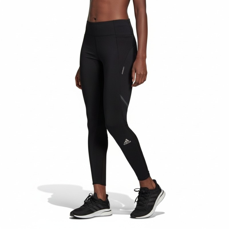 Adidas Performance Mesh Panel Leggings Black Grey