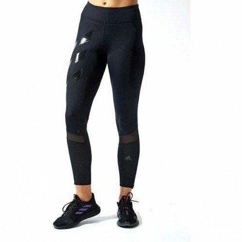 Adidas Performance Mesh Panel Leggings Black Grey