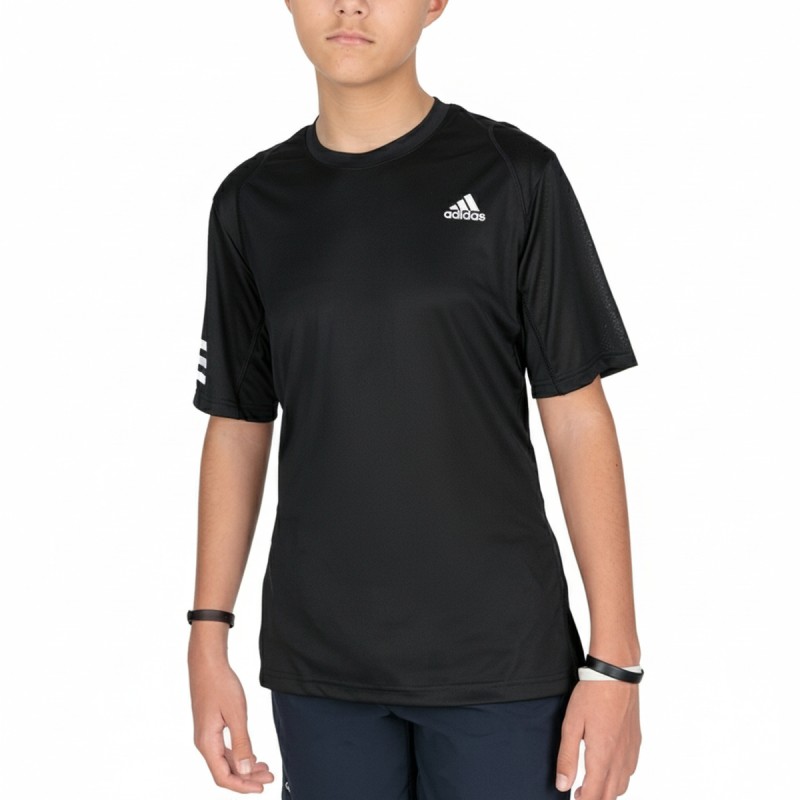 Adidas Club 3-Stripes Boys Tee Black