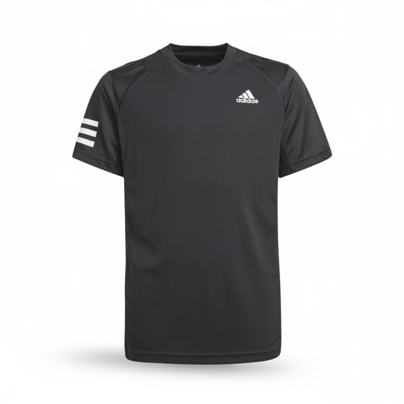 Adidas Club 3-Stripes Boys Tee Black