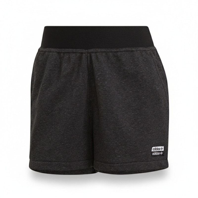 Adidas Dark Grey French Terry Shorts Black