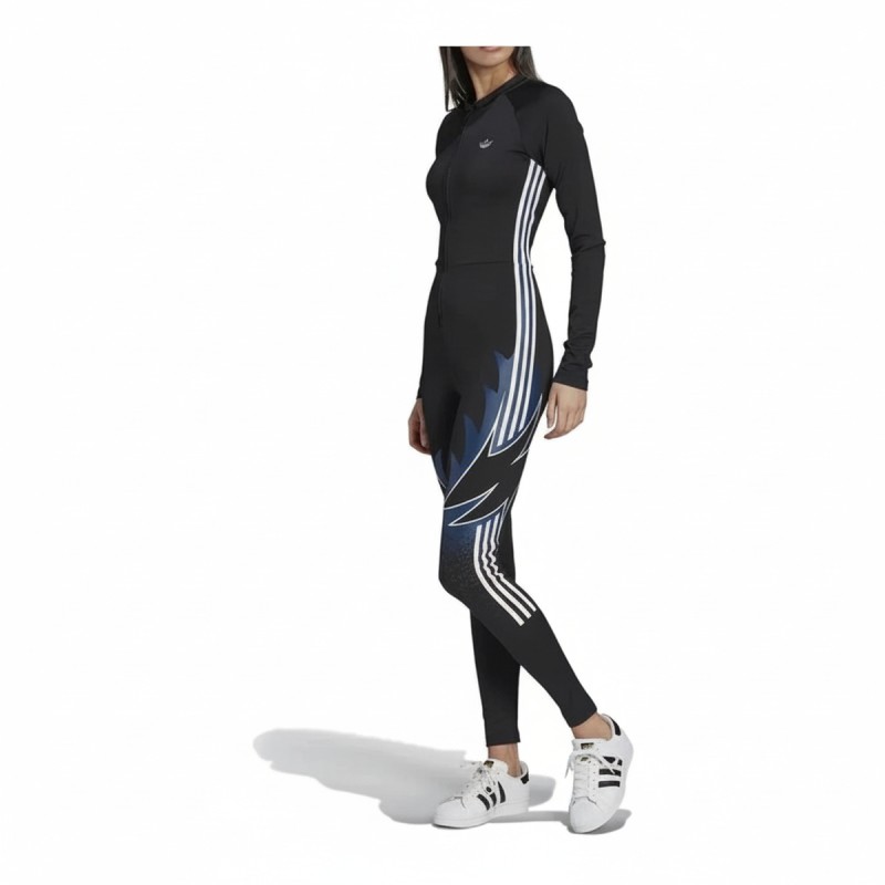 Adidas Striped Performance Catsuit Black Navy