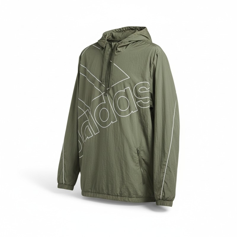 Adidas Favs Quarter Zip Windbreaker Olive