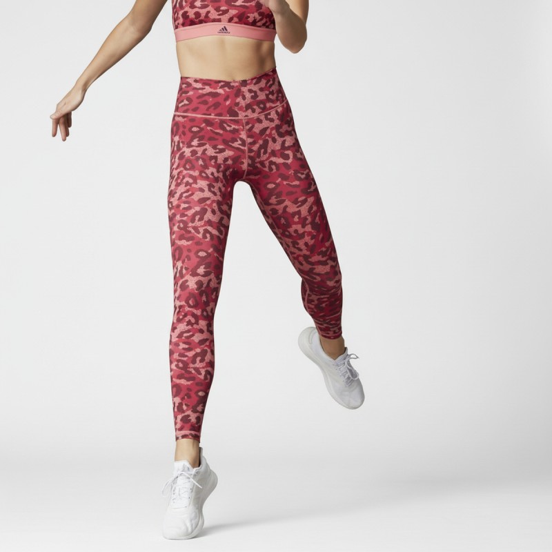 Adidas Pink Camouflage Athletic Leggings