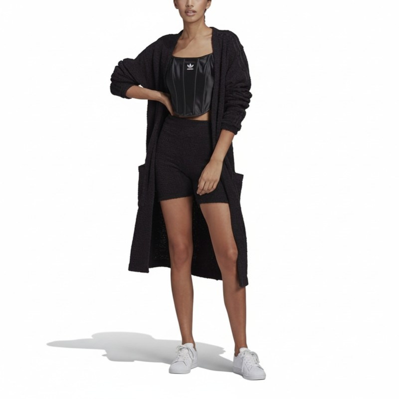 Adidas Black Kimono Long Cardigan
