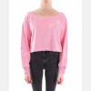 Adidas Pink Velour Crewneck Sweatshirt