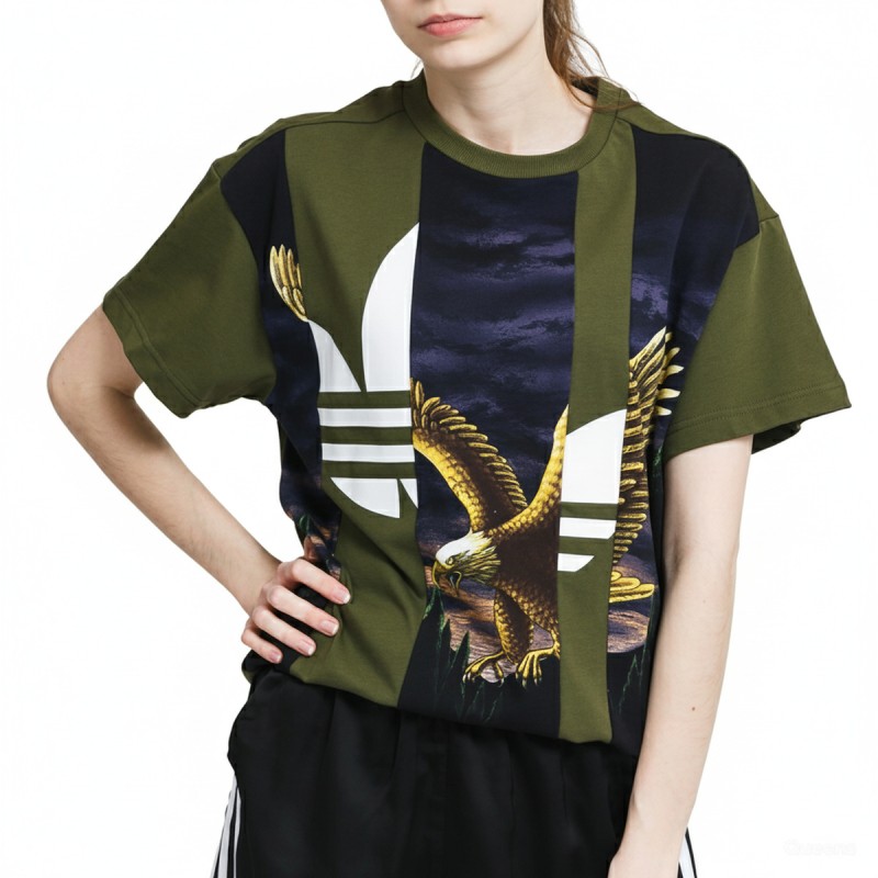 Adidas Eagle Wilderness Graphic Tee Olive