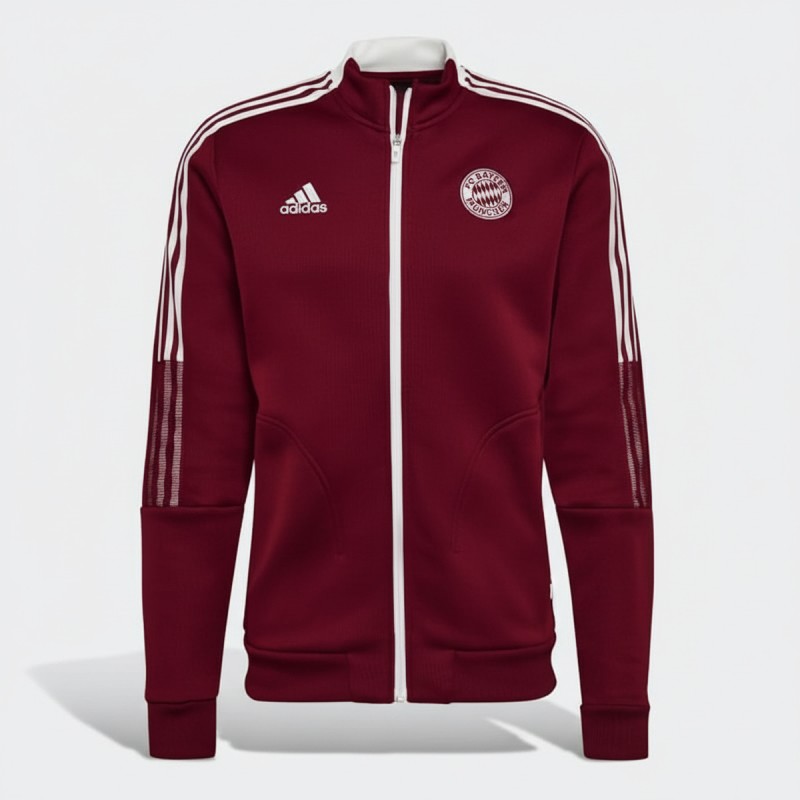 Adidas Bayern Munich Anthem Track Jacket Red