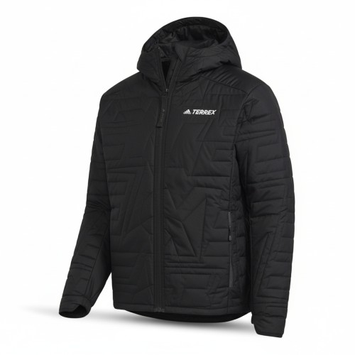 Adidas Terrex Quilted Hooded Puffer Jacket Black