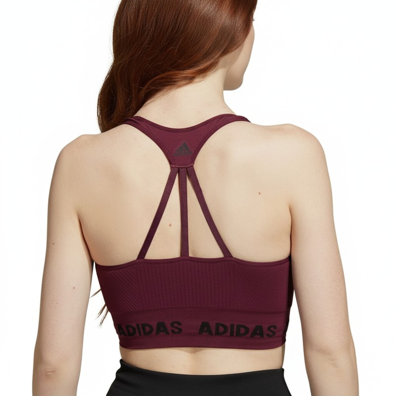 Adidas Aeroknit Racerback Sports Bra Violet