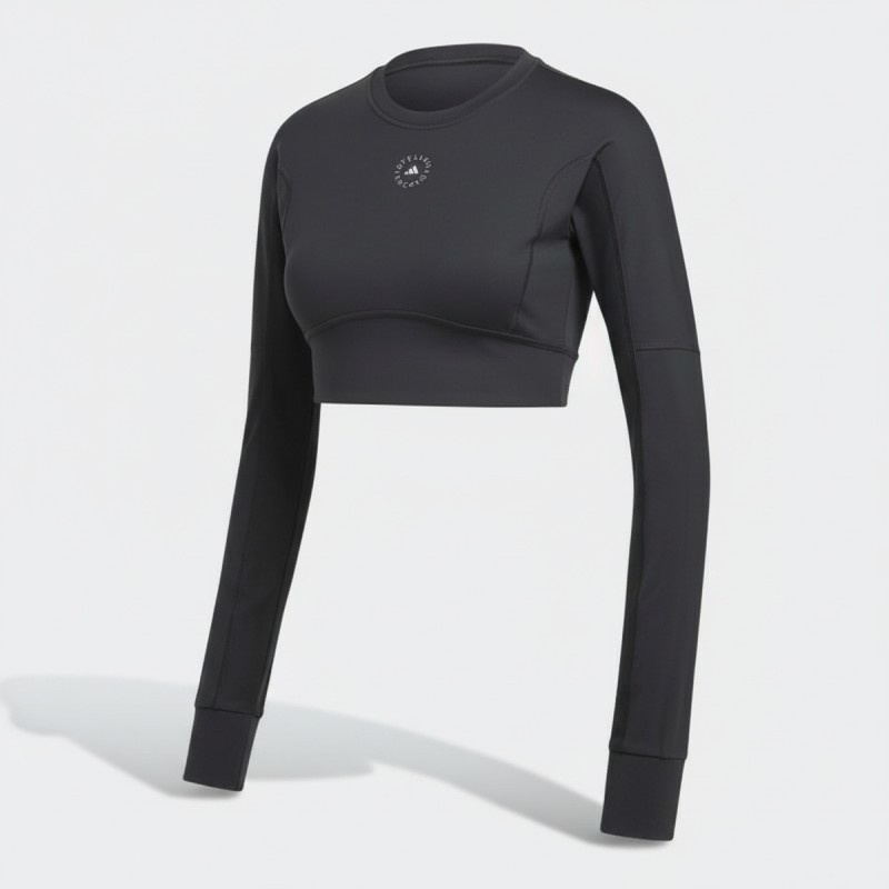 Adidas aSMC Cropped Long Sleeve Top Black