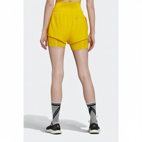 Adidas TruePur Layered Athletic Shorts Yellow