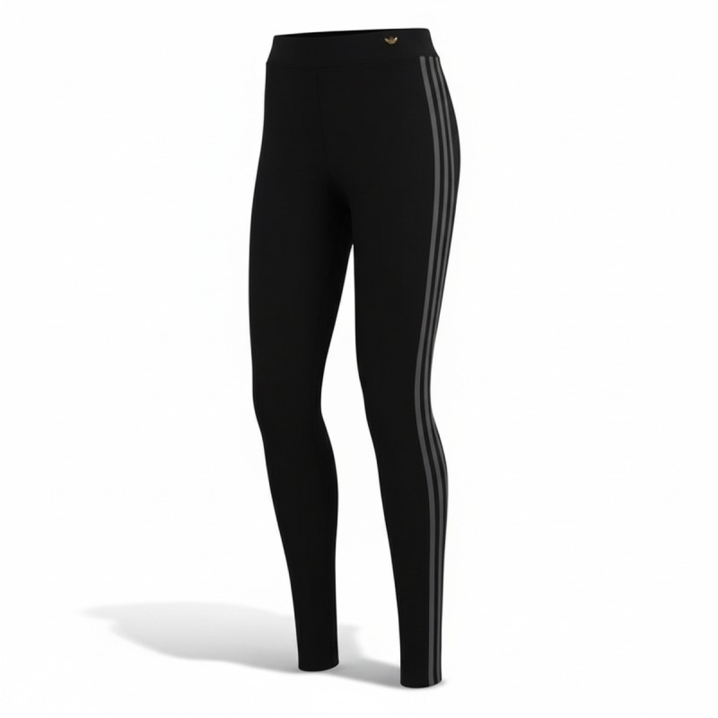Adidas Three-Stripe Athletic Leggings Black