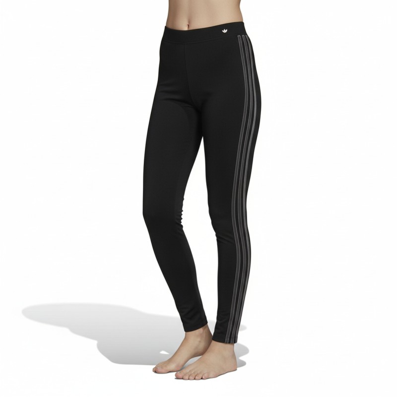 Adidas Three-Stripe Athletic Leggings Black