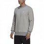 Adidas Essential Grey Cotton Crewneck Sweatshirt