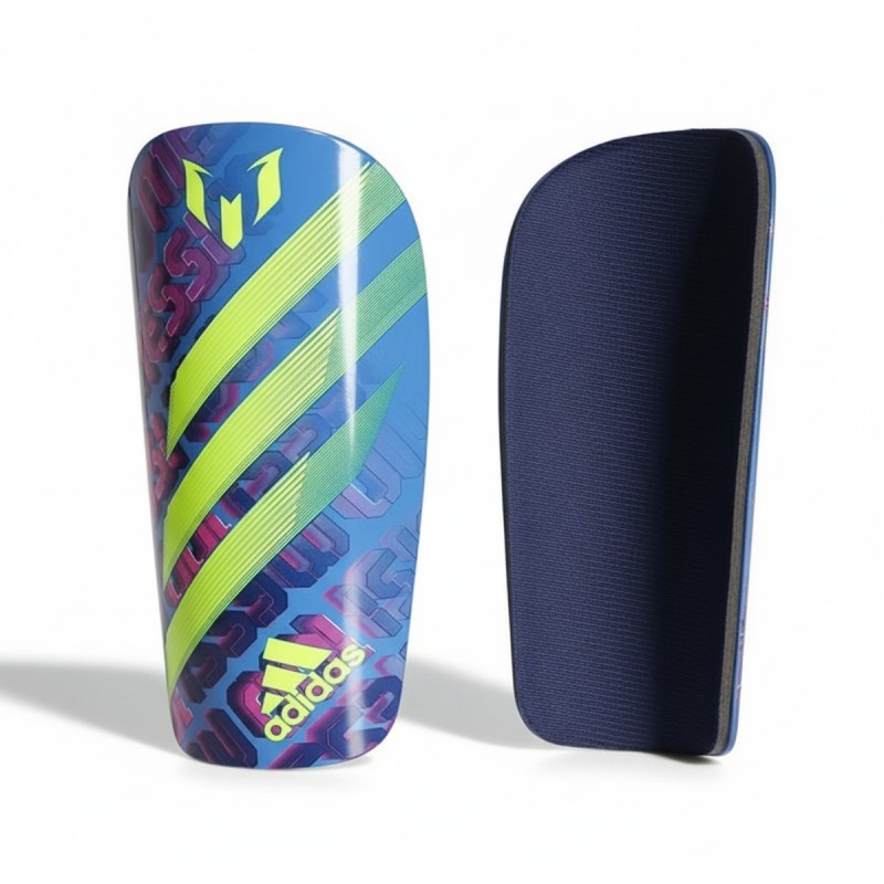 Adidas Messi Graphic Shin Guards Pink Yellow
