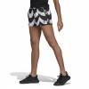 Adidas Wave Print Athletic Shorts Black White