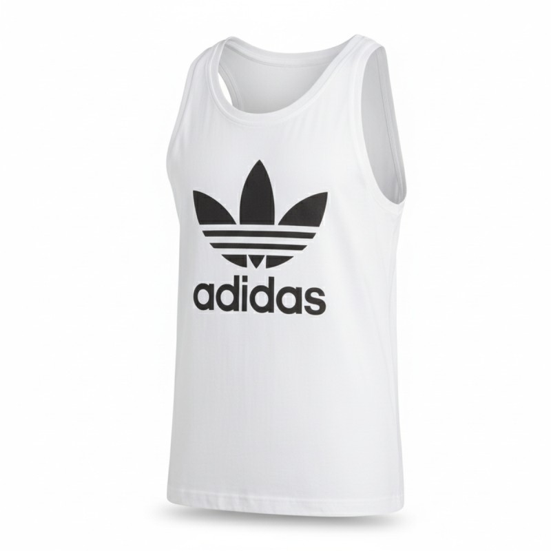 Adidas Trefoil Logo Tank Top White