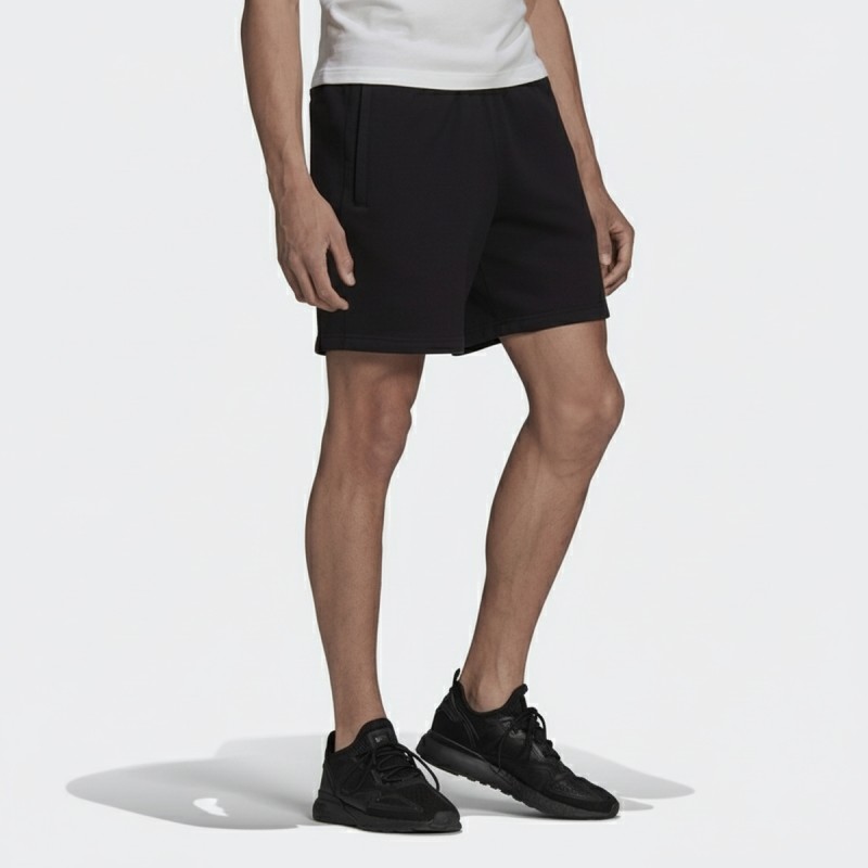Adidas Cotton Blend Athletic Shorts Black