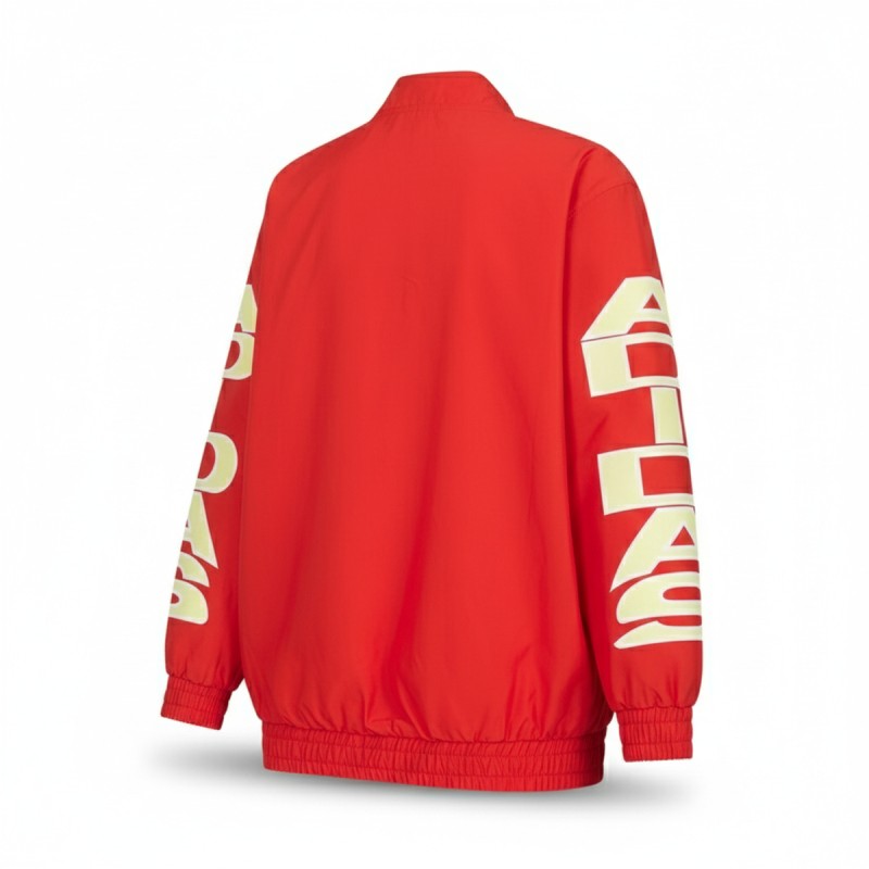 Adidas Logo Print Track Jacket Red