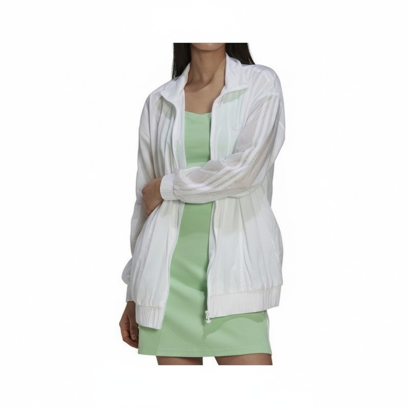 Adidas White Recycled Track Jacket