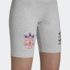 Adidas Originals Logo Print Cycling Shorts Grey