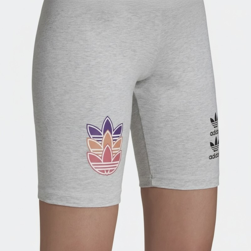 Adidas Originals Logo Print Cycling Shorts Grey