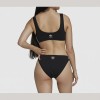 Adidas Front Zip Bikini Top Black