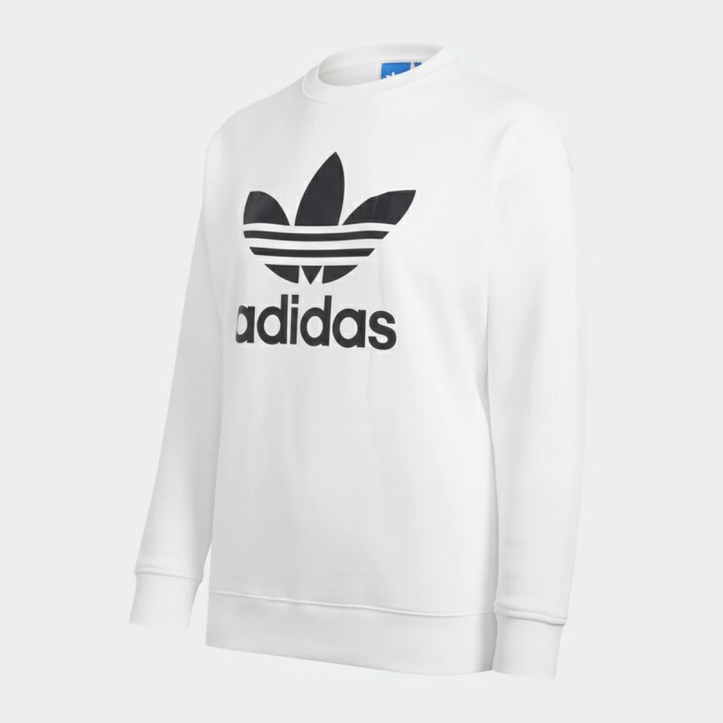 Adidas Originals Trefoil White Crewneck Sweatshirt
