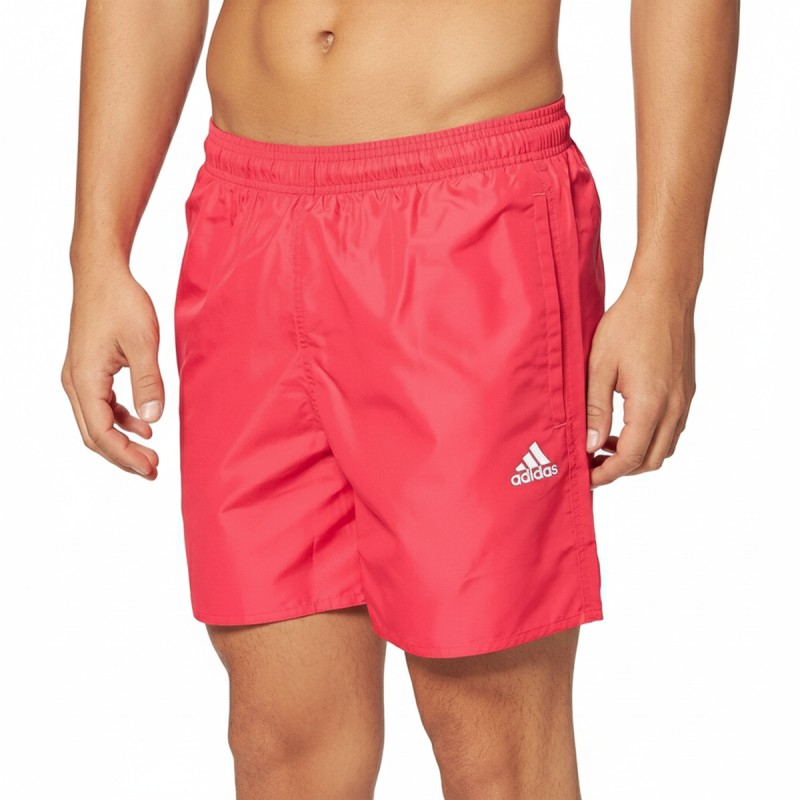 Adidas Solid CLX Pink Swim Shorts