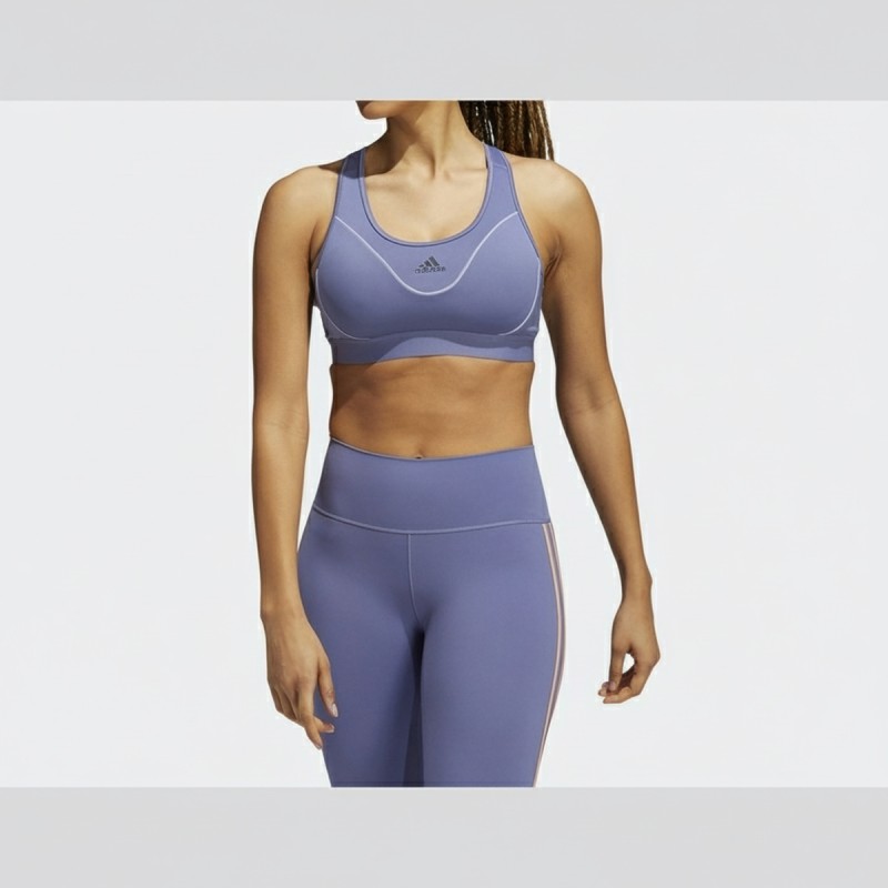 Adidas Reflective Sports Bra Violet