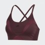 Adidas Seamless Cross-Back Sports Bra Burgundy