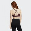 Adidas Seamless Cross-Back Sports Bra Burgundy
