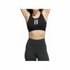 Adidas Three Stripe Workout Bra Black