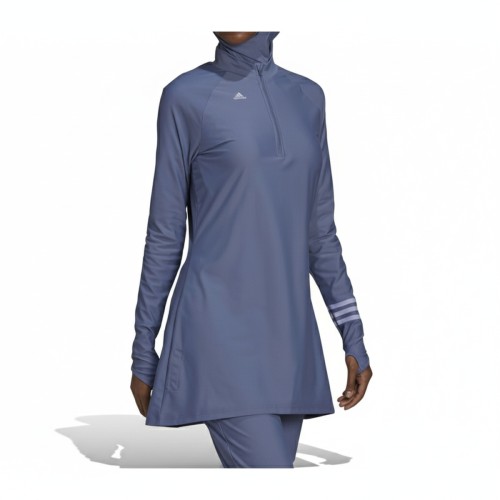 Adidas Performance Half-Zip Tunic Dress Blue
