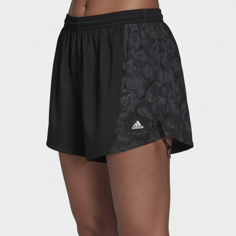 Adidas Black Ruched Athletic Shorts