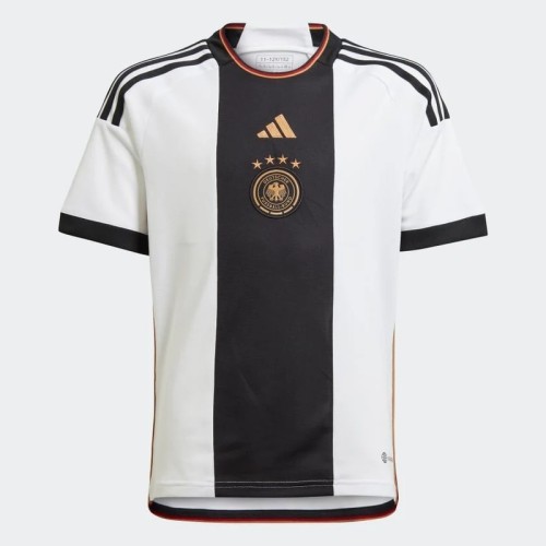 Adidas Germany Split Design Football Jersey White Black